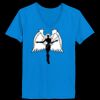 Ladies’  Junior Fine Jersey V-Neck Longer Length T-Shirt Thumbnail