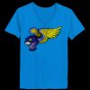 Ladies’  Junior Fine Jersey V-Neck Longer Length T-Shirt Thumbnail