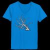Ladies’  Junior Fine Jersey V-Neck Longer Length T-Shirt Thumbnail