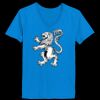 Ladies’  Junior Fine Jersey V-Neck Longer Length T-Shirt Thumbnail