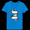 Ladies’  Junior Fine Jersey V-Neck Longer Length T-Shirt Thumbnail