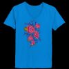 Ladies’  Junior Fine Jersey V-Neck Longer Length T-Shirt Thumbnail