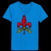 Ladies’  Junior Fine Jersey V-Neck Longer Length T-Shirt Thumbnail