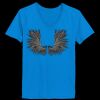 Ladies’  Junior Fine Jersey V-Neck Longer Length T-Shirt Thumbnail