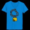 Ladies’  Junior Fine Jersey V-Neck Longer Length T-Shirt Thumbnail