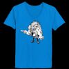 Ladies’  Junior Fine Jersey V-Neck Longer Length T-Shirt Thumbnail