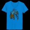 Ladies’  Junior Fine Jersey V-Neck Longer Length T-Shirt Thumbnail