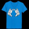 Ladies’  Junior Fine Jersey V-Neck Longer Length T-Shirt Thumbnail