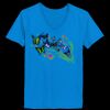 Ladies’  Junior Fine Jersey V-Neck Longer Length T-Shirt Thumbnail