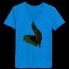Ladies’  Junior Fine Jersey V-Neck Longer Length T-Shirt Thumbnail