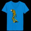 Ladies’  Junior Fine Jersey V-Neck Longer Length T-Shirt Thumbnail