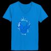 Ladies’  Junior Fine Jersey V-Neck Longer Length T-Shirt Thumbnail