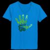 Ladies’  Junior Fine Jersey V-Neck Longer Length T-Shirt Thumbnail