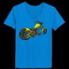 Ladies’  Junior Fine Jersey V-Neck Longer Length T-Shirt Thumbnail