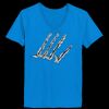 Ladies’  Junior Fine Jersey V-Neck Longer Length T-Shirt Thumbnail