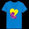 Ladies’  Junior Fine Jersey V-Neck Longer Length T-Shirt Thumbnail