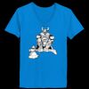 Ladies’  Junior Fine Jersey V-Neck Longer Length T-Shirt Thumbnail