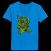 Ladies’  Junior Fine Jersey V-Neck Longer Length T-Shirt Thumbnail