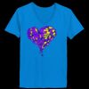 Ladies’  Junior Fine Jersey V-Neck Longer Length T-Shirt Thumbnail