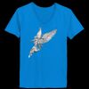 Ladies’  Junior Fine Jersey V-Neck Longer Length T-Shirt Thumbnail