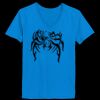 Ladies’  Junior Fine Jersey V-Neck Longer Length T-Shirt Thumbnail