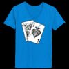 Ladies’  Junior Fine Jersey V-Neck Longer Length T-Shirt Thumbnail