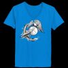 Ladies’  Junior Fine Jersey V-Neck Longer Length T-Shirt Thumbnail