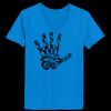 Ladies’  Junior Fine Jersey V-Neck Longer Length T-Shirt Thumbnail