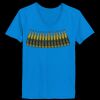 Ladies’  Junior Fine Jersey V-Neck Longer Length T-Shirt Thumbnail