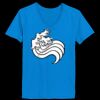 Ladies’  Junior Fine Jersey V-Neck Longer Length T-Shirt Thumbnail