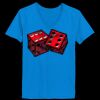 Ladies’  Junior Fine Jersey V-Neck Longer Length T-Shirt Thumbnail