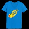 Ladies’  Junior Fine Jersey V-Neck Longer Length T-Shirt Thumbnail