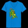 Ladies’  Junior Fine Jersey V-Neck Longer Length T-Shirt Thumbnail