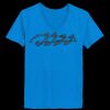 Ladies’  Junior Fine Jersey V-Neck Longer Length T-Shirt Thumbnail