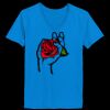 Ladies’  Junior Fine Jersey V-Neck Longer Length T-Shirt Thumbnail