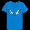 Ladies’  Junior Fine Jersey V-Neck Longer Length T-Shirt Thumbnail