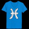 Ladies’  Junior Fine Jersey V-Neck Longer Length T-Shirt Thumbnail