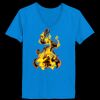 Ladies’  Junior Fine Jersey V-Neck Longer Length T-Shirt Thumbnail
