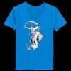 Ladies’  Junior Fine Jersey V-Neck Longer Length T-Shirt Thumbnail