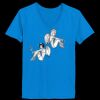 Ladies’  Junior Fine Jersey V-Neck Longer Length T-Shirt Thumbnail