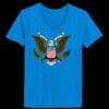Ladies’  Junior Fine Jersey V-Neck Longer Length T-Shirt Thumbnail