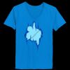Ladies’  Junior Fine Jersey V-Neck Longer Length T-Shirt Thumbnail