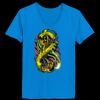 Ladies’  Junior Fine Jersey V-Neck Longer Length T-Shirt Thumbnail