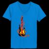 Ladies’  Junior Fine Jersey V-Neck Longer Length T-Shirt Thumbnail