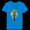 Ladies’  Junior Fine Jersey V-Neck Longer Length T-Shirt Thumbnail