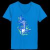 Ladies’  Junior Fine Jersey V-Neck Longer Length T-Shirt Thumbnail