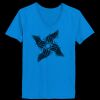 Ladies’  Junior Fine Jersey V-Neck Longer Length T-Shirt Thumbnail