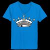 Ladies’  Junior Fine Jersey V-Neck Longer Length T-Shirt Thumbnail