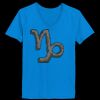 Ladies’  Junior Fine Jersey V-Neck Longer Length T-Shirt Thumbnail