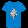 Ladies’  Junior Fine Jersey V-Neck Longer Length T-Shirt Thumbnail
